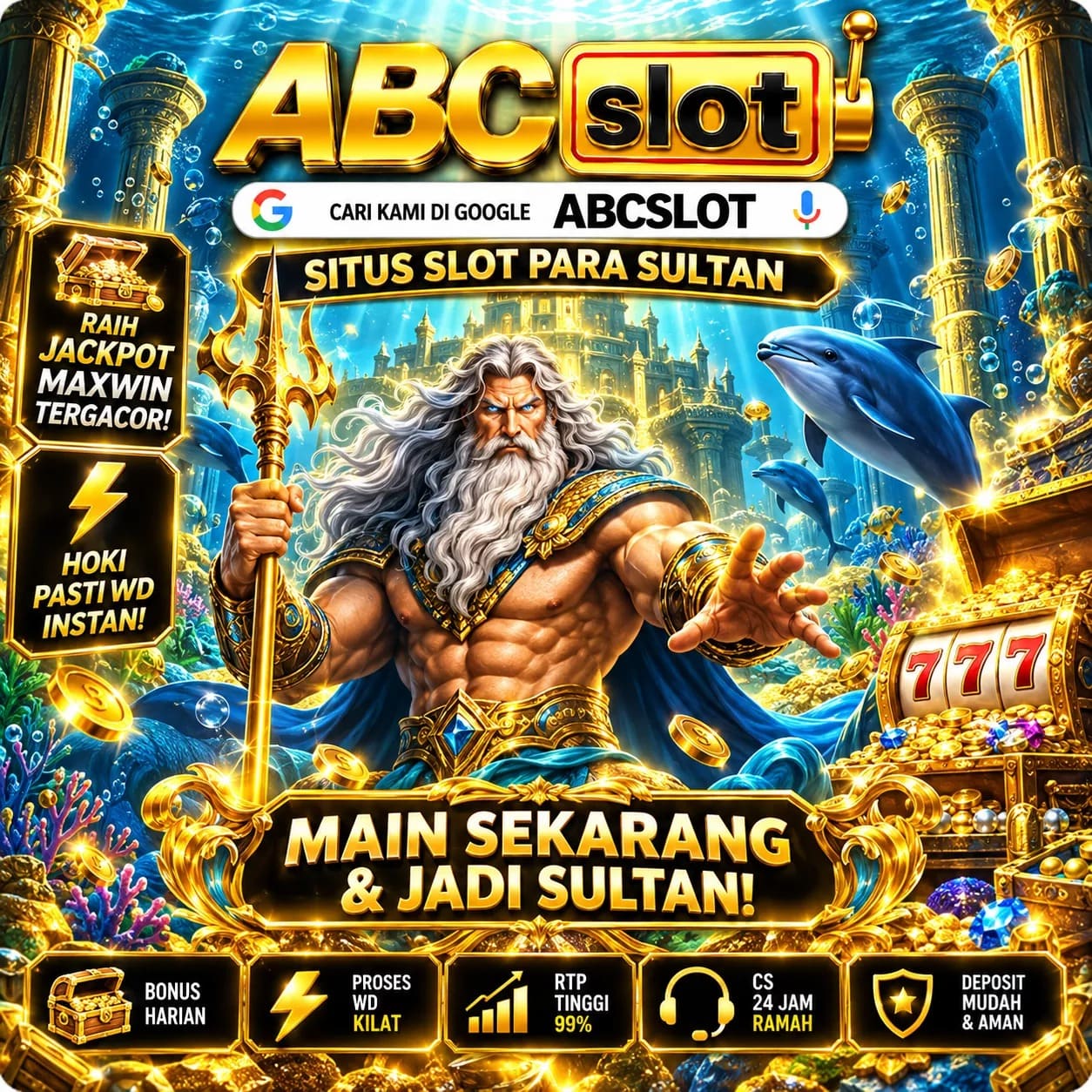 ABCSLOT: Situs Game Para Sultan, Hoki Pasti WD Instan
